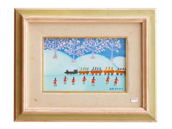 Aldo Ordavo : Snowy landscape  - Auction Modern and Contemporary Art - Maison Bibelot - Casa d'Aste Firenze - Milano