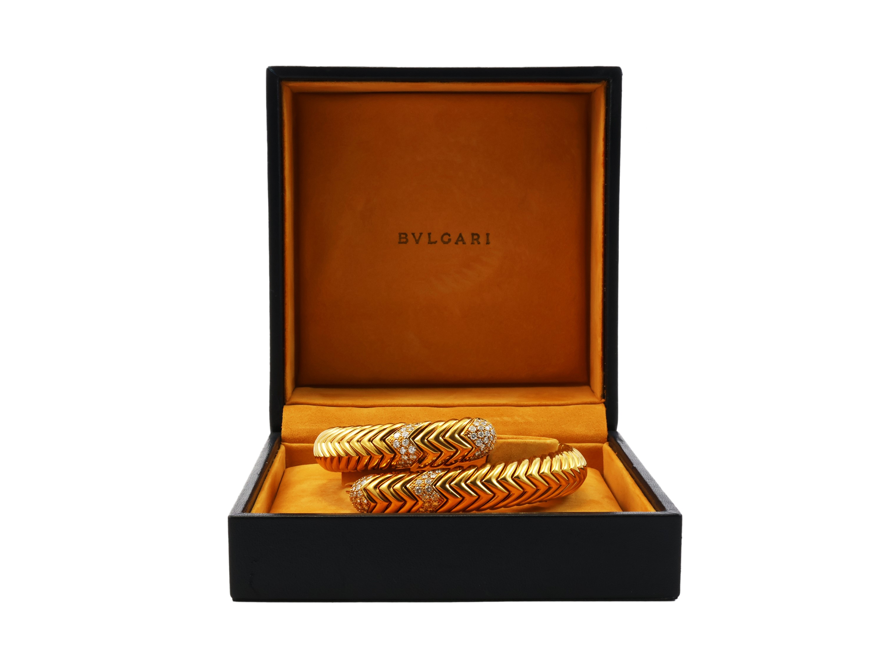 Bracciale Bulgari Spiga in oro giallo con diamanti