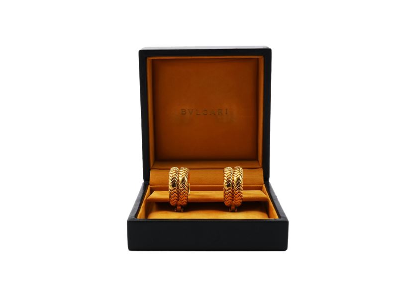 Orecchini Bulgari Spiga in oro giallo con diamanti