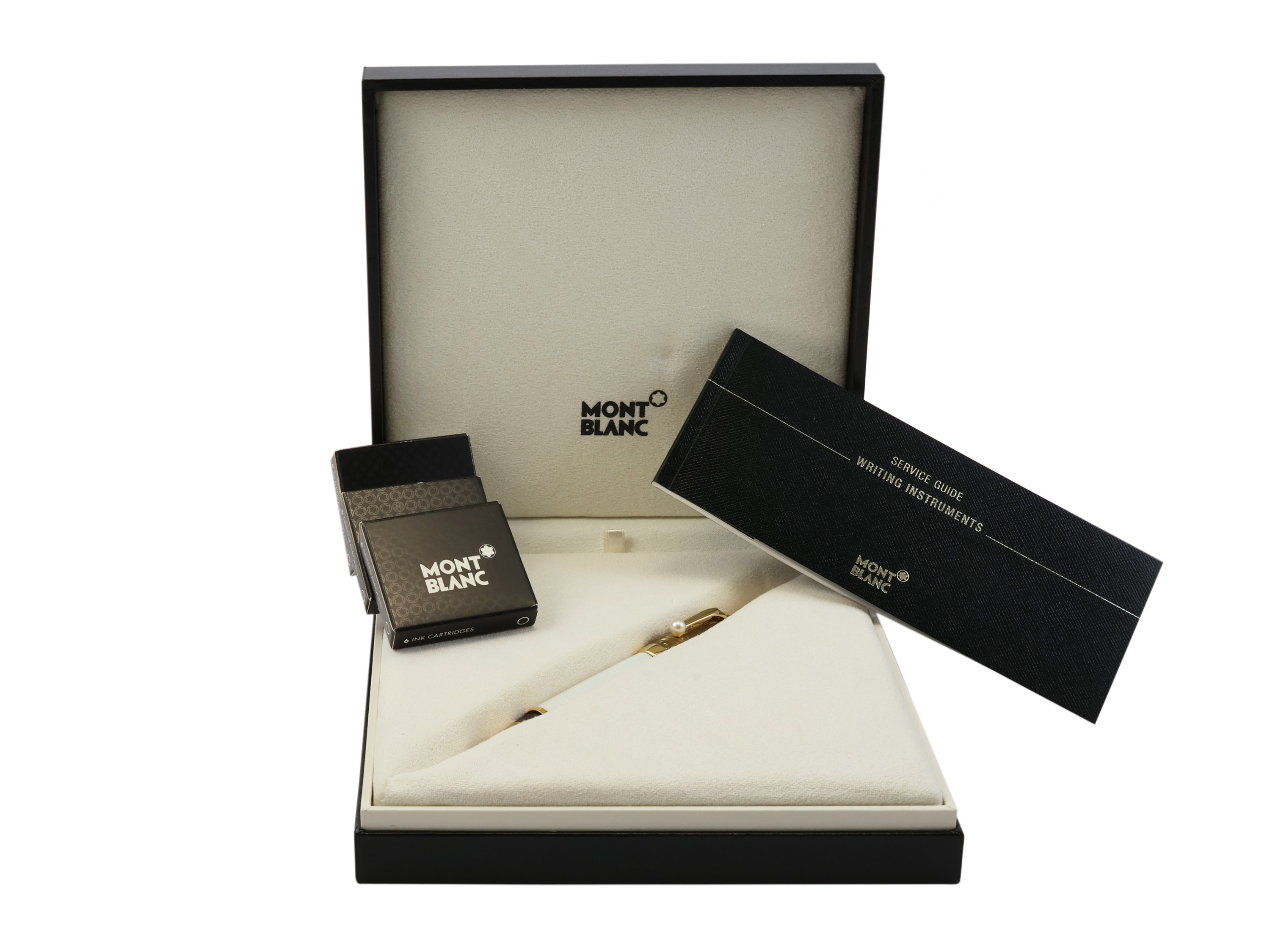 Montblanc, Penna stilografica Laquer Pearl Akoya con pennino in oro