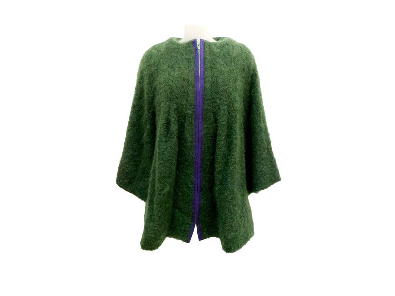 Moschino Jeans - Giaccone in Mohair Verde Prato