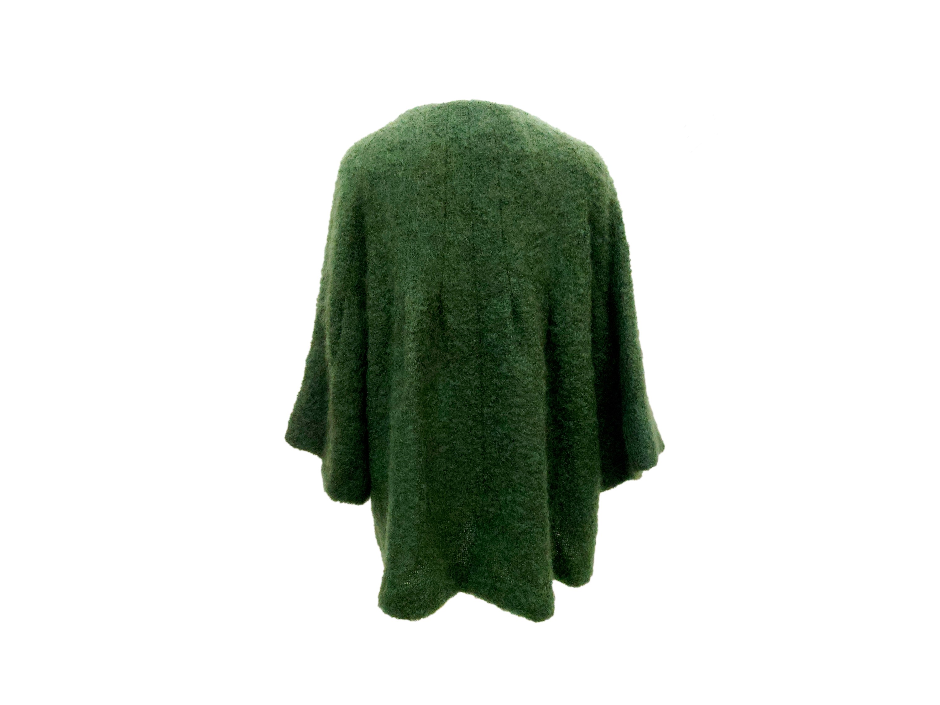 Moschino Jeans - Giaccone in Mohair Verde Prato