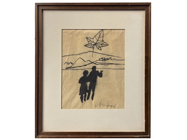 Mino Maccari : Figure  - Asta Arte Moderna e Contemporanea - Maison Bibelot - Casa d'Aste Firenze - Milano