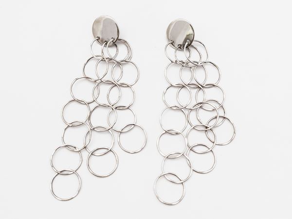 Pianegonda - Orecchini pendenti in argento 925  - Asta Vintagemania - Winter selection - Maison Bibelot - Casa d'Aste Firenze - Milano