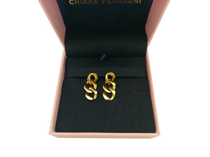 Chiara Ferragni - Orecchini Pendenti in Metallo Golden Tone