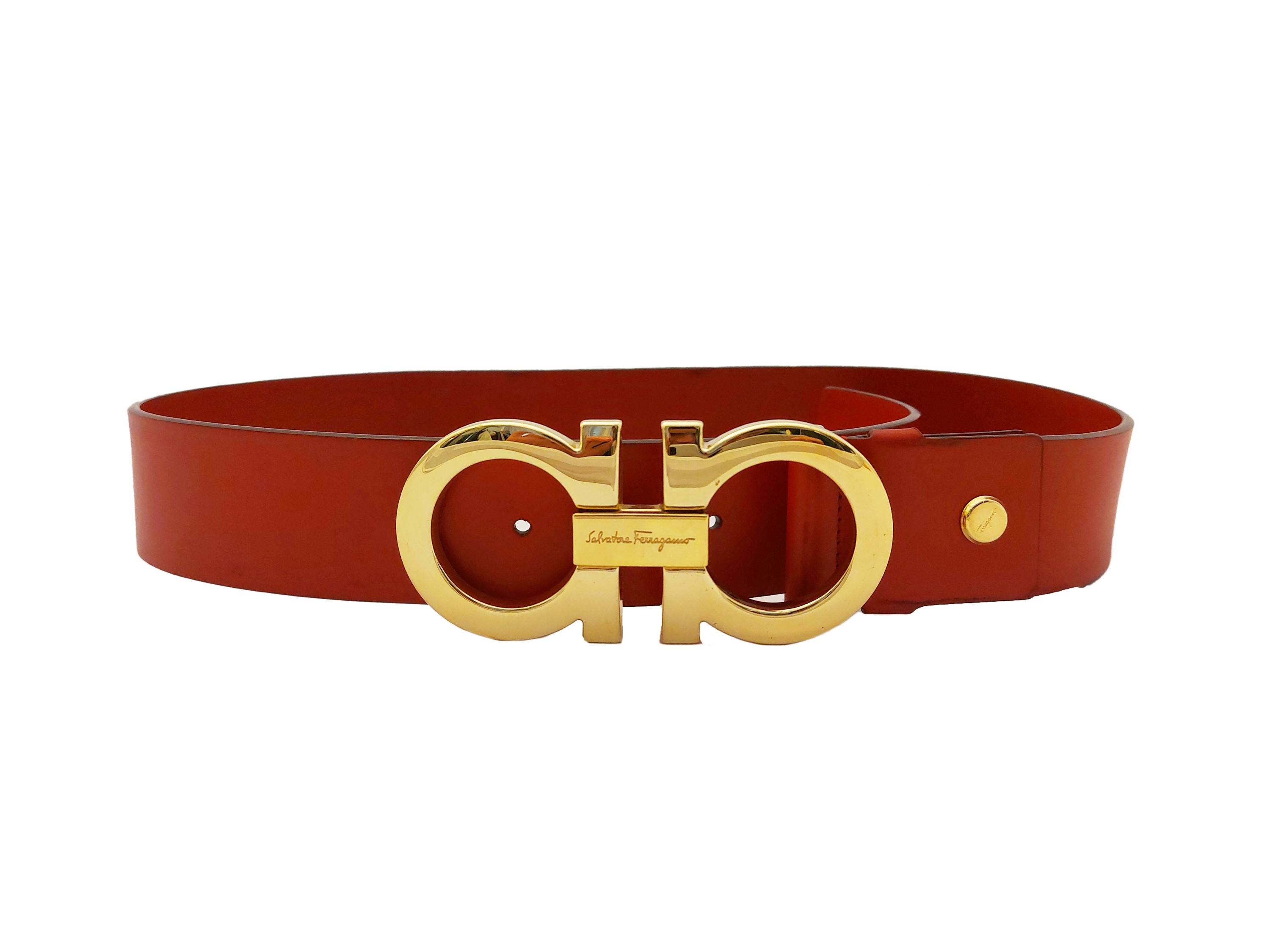 Salvatore Ferragamo - Cintura in pelle rossa