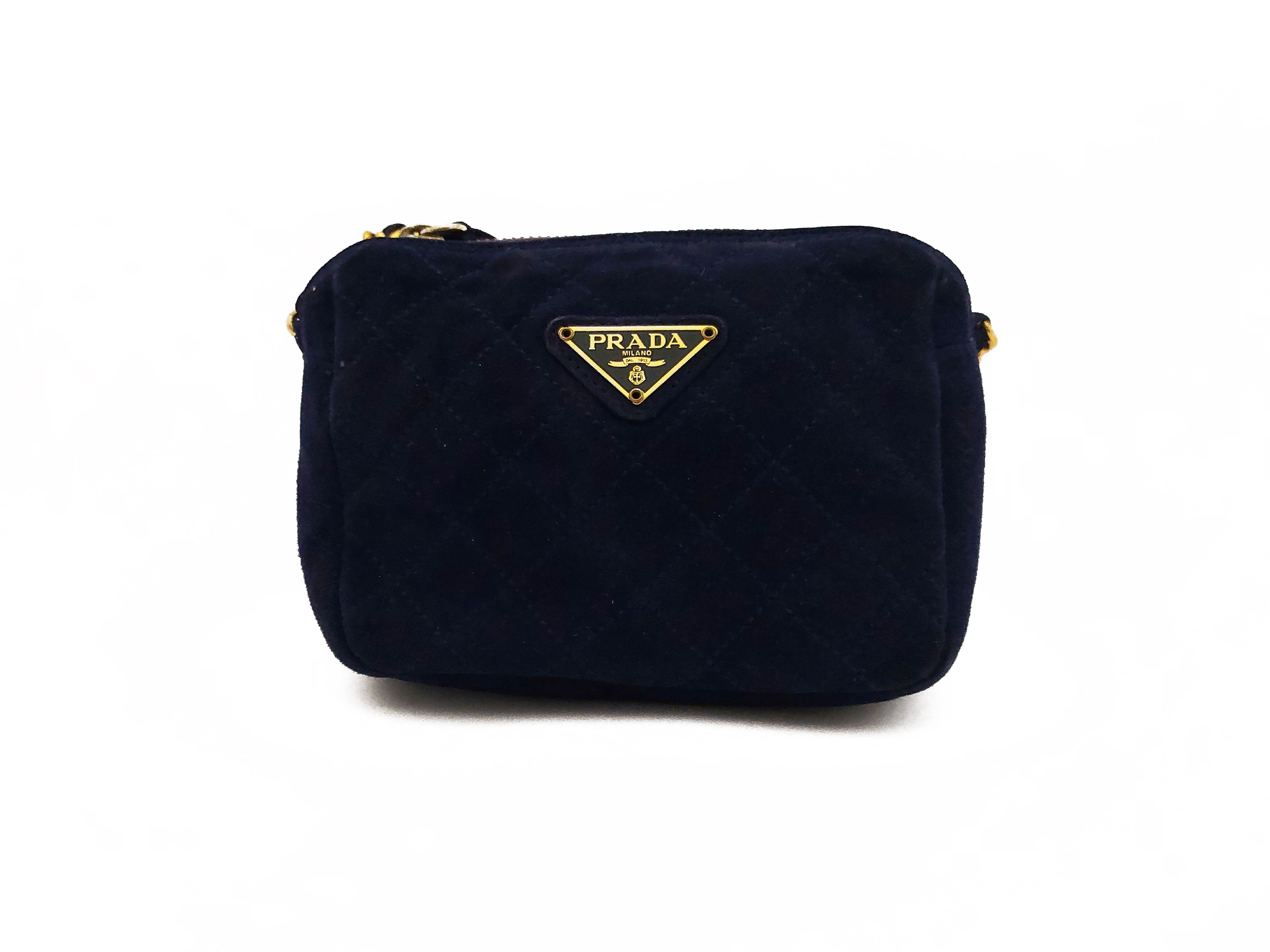 Prada - Borsetta a tracolla in suede viola