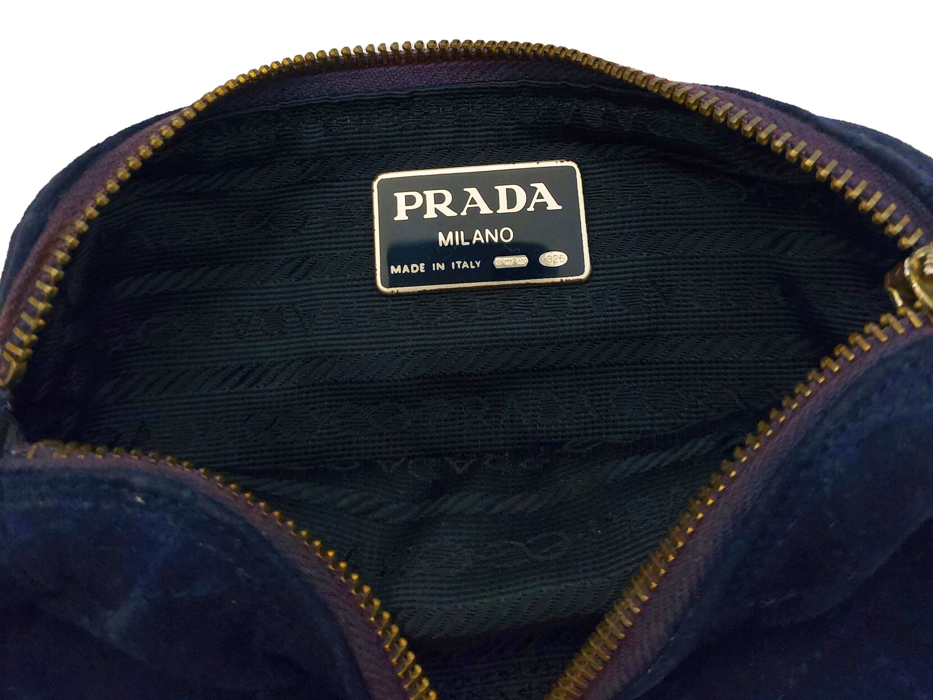 Prada - Borsetta a tracolla in suede viola