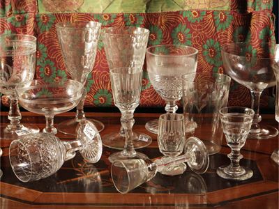 Miscellanea di Bicchieri in Vetro e Cristallo D'epoca