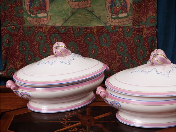 Pair of porcelain tureens, Ginori