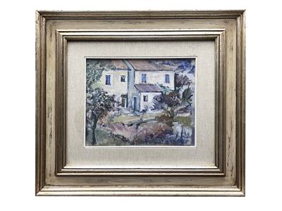 Paesaggio, olio su cartone telato