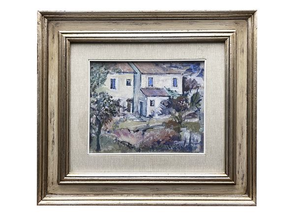 Gino Fuochi : Landscape  (20th century)  - Auction Christmas Auction - Maison Bibelot - Casa d'Aste Firenze - Milano