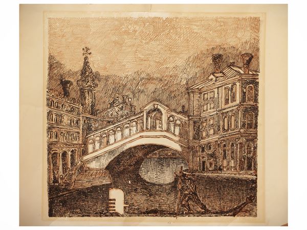 Giampaolo Berto - Rialto Bridge 1967