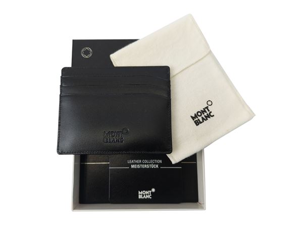 Mont Blanc - Black leather card holder