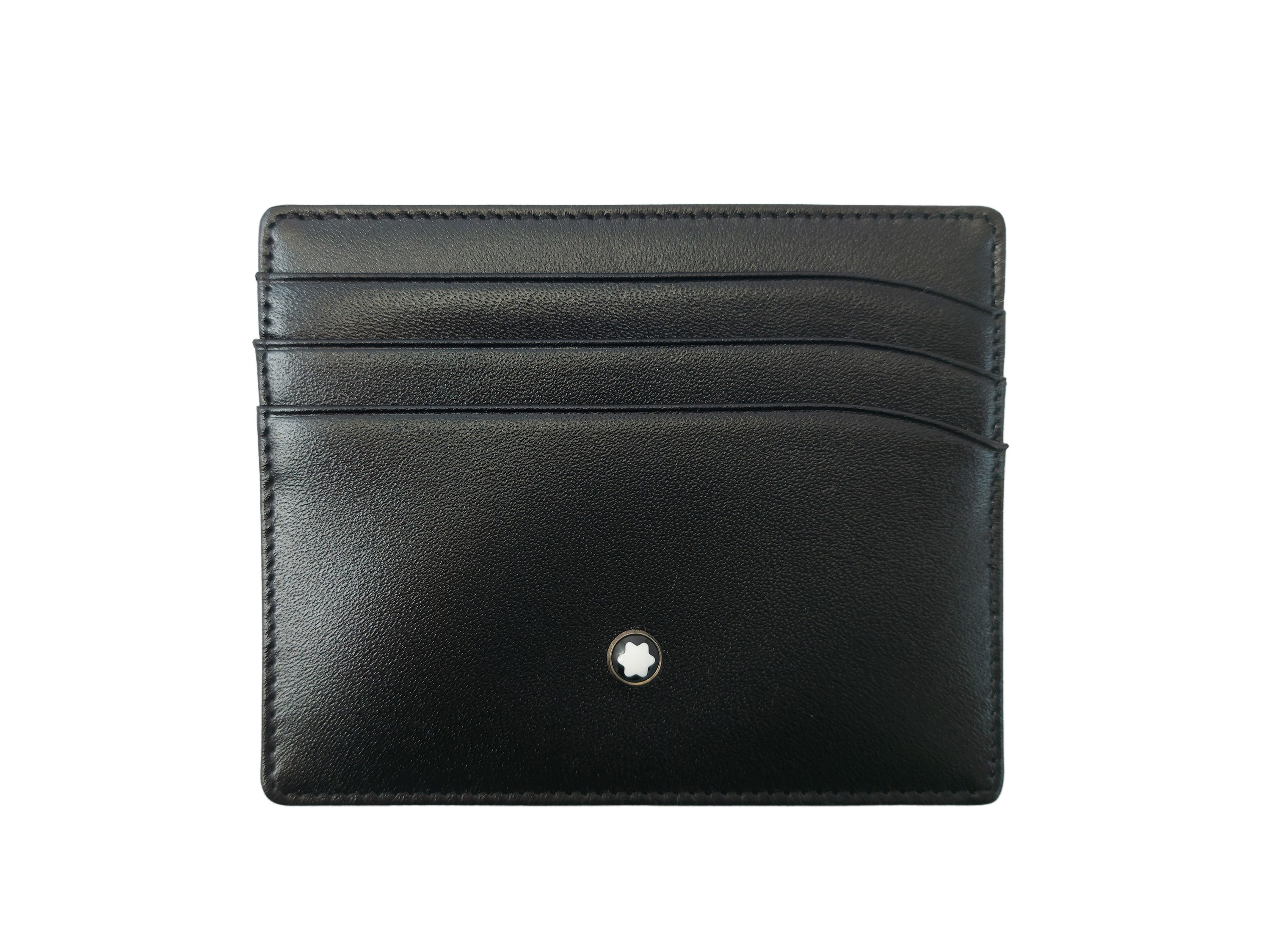 Mont Blanc - Porta Carte in Pelle Nera