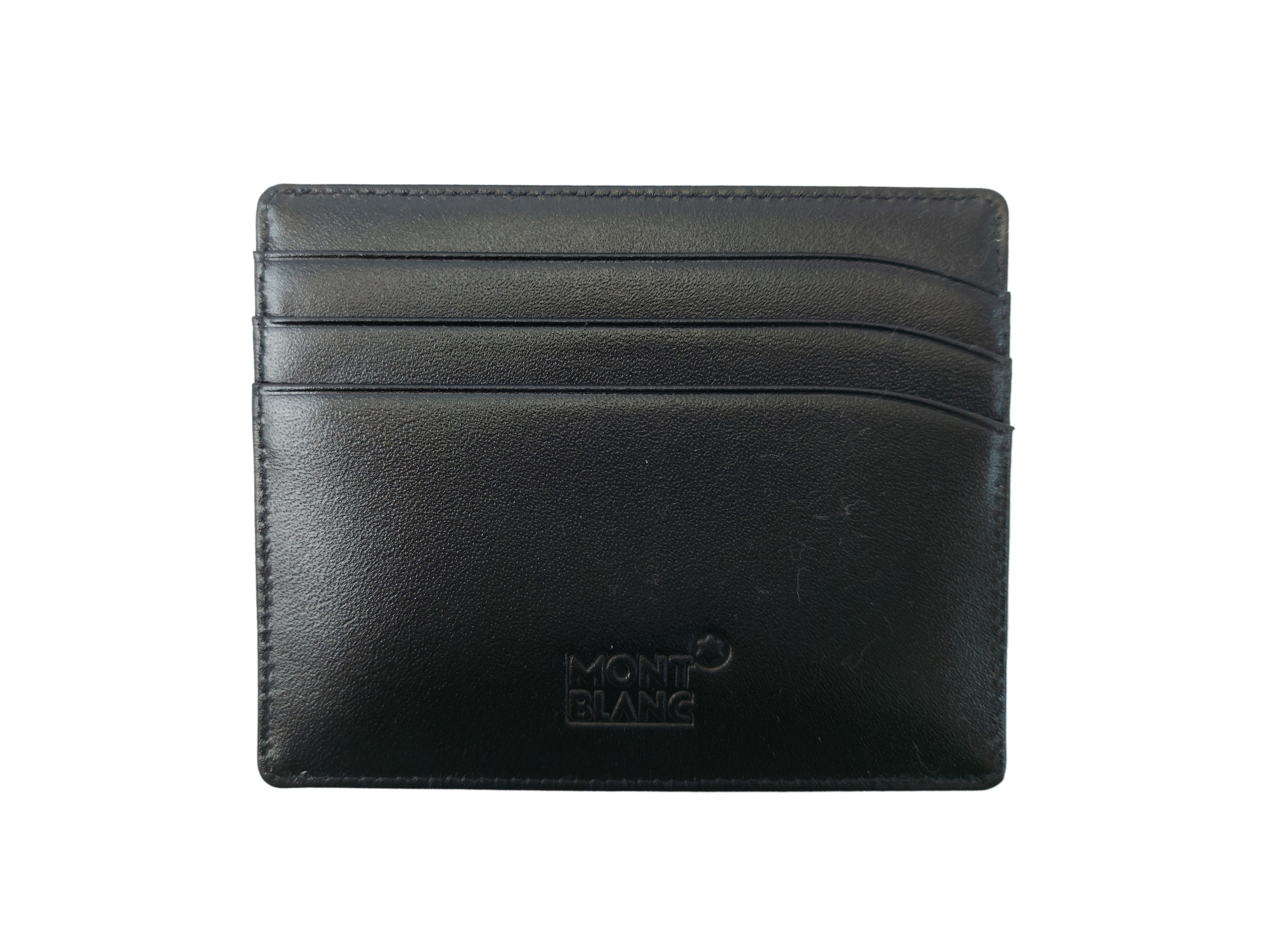 Mont Blanc - Porta Carte in Pelle Nera