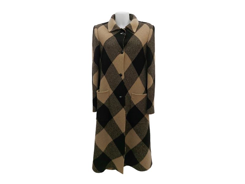 Mila Schon - Cappotto in Alpaca e Cachemire Beige e Nero