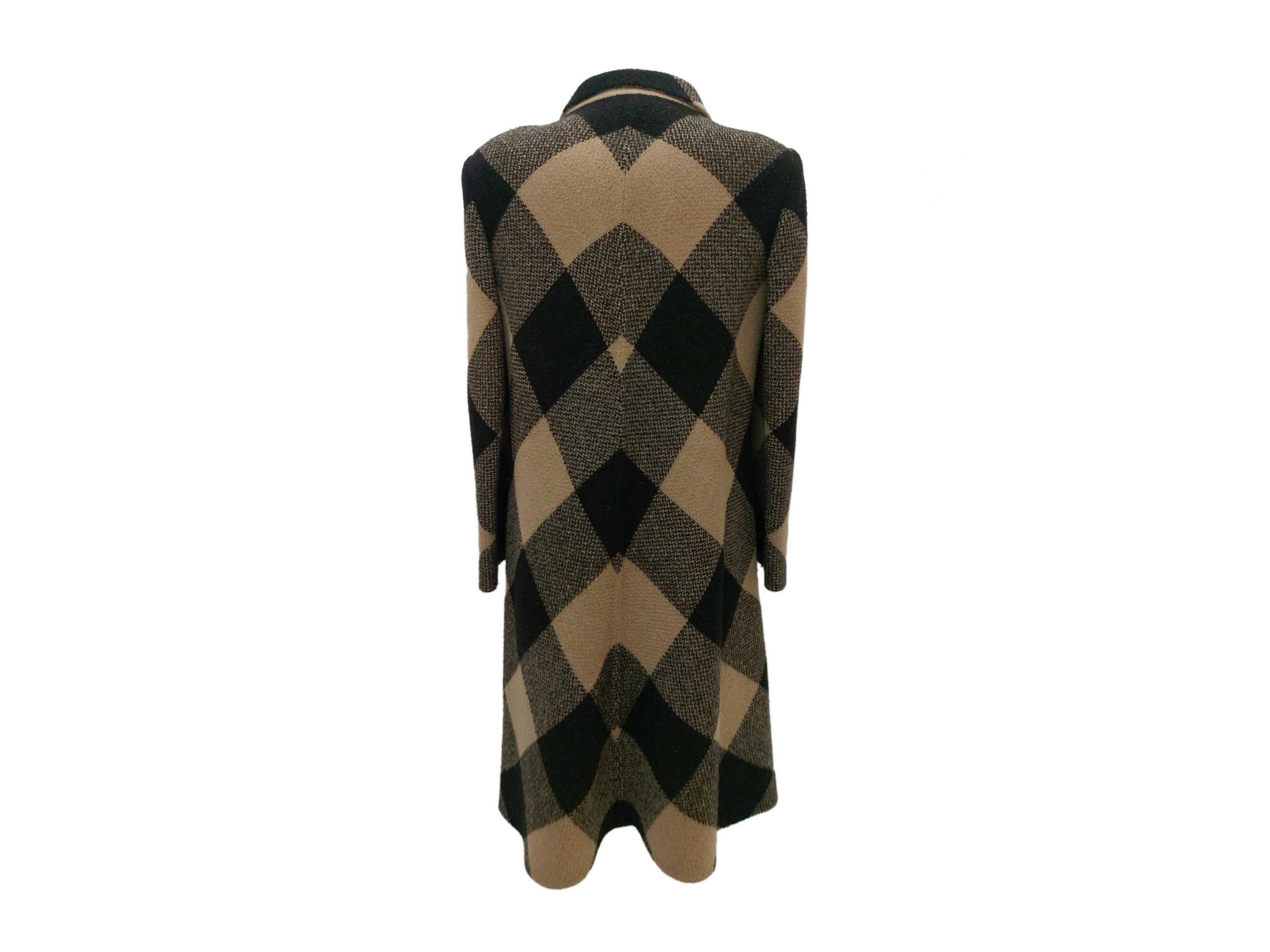 Mila Schon - Cappotto in Alpaca e Cachemire Beige e Nero
