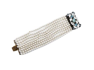 Bracciale D'epoca con Perle Simulate