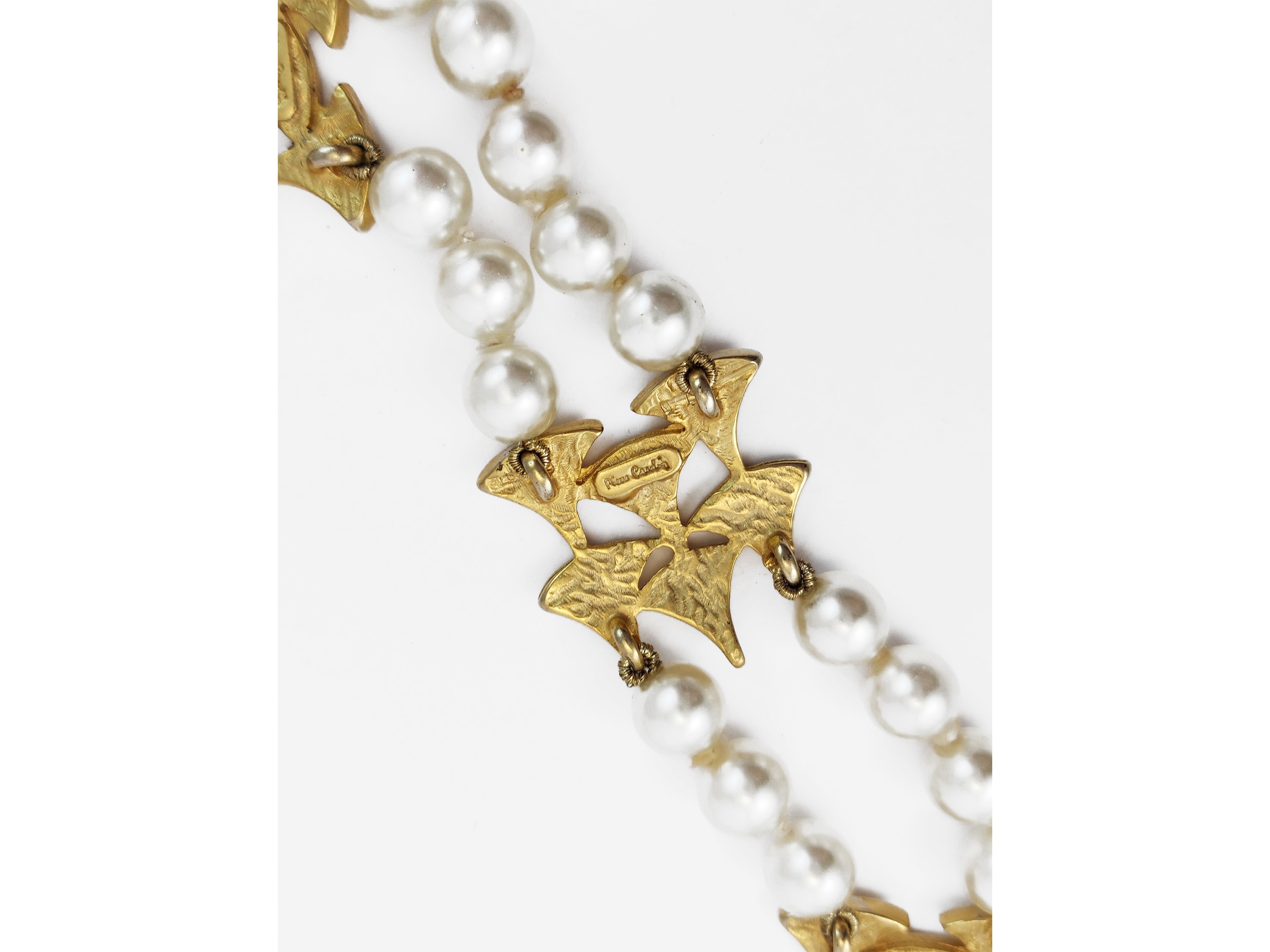 Pierre Cardin - Collana a due fili di perle simulate