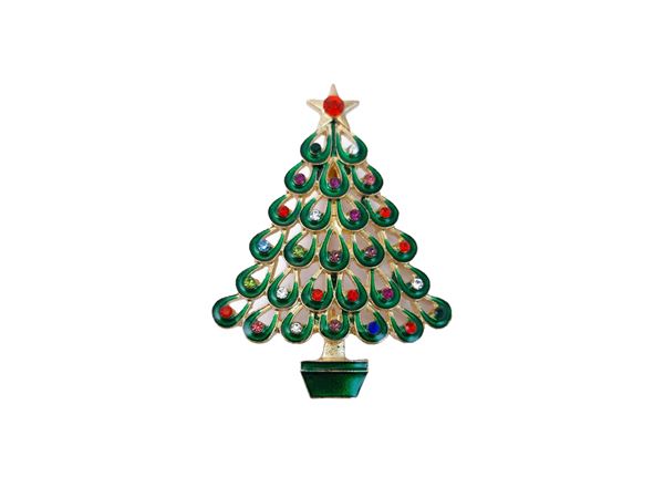 Christmas brooch  - Auction Vintagemania - Winter selection - Maison Bibelot - Casa d'Aste Firenze - Milano