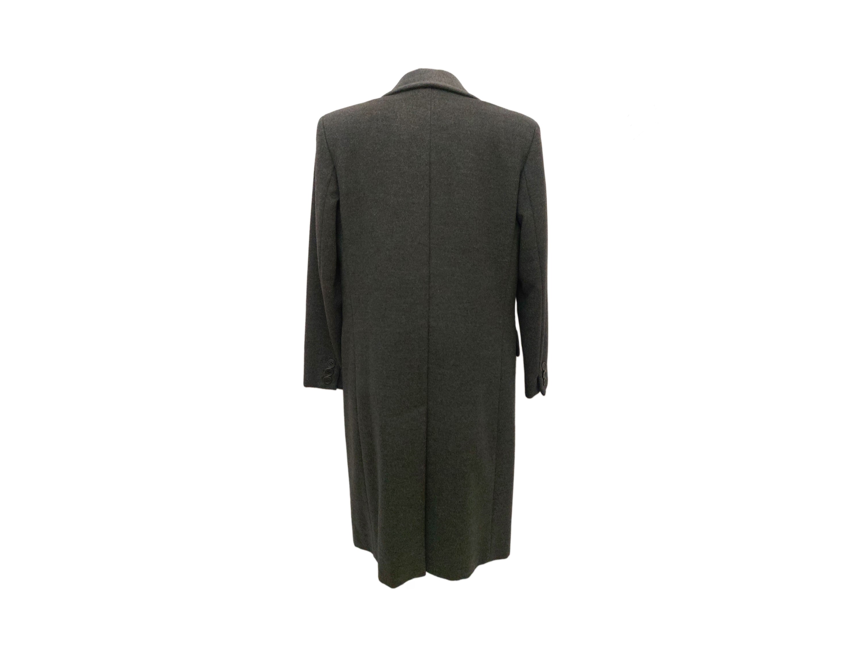 Max Mara - Cappotto in Tessuto di Lana e Cachemire Color Antracite