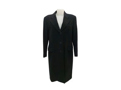 Cappotto in Panno di Lana Blu