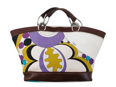 Emilio Pucci - Borsa a Mano in Tessuto Fantasia