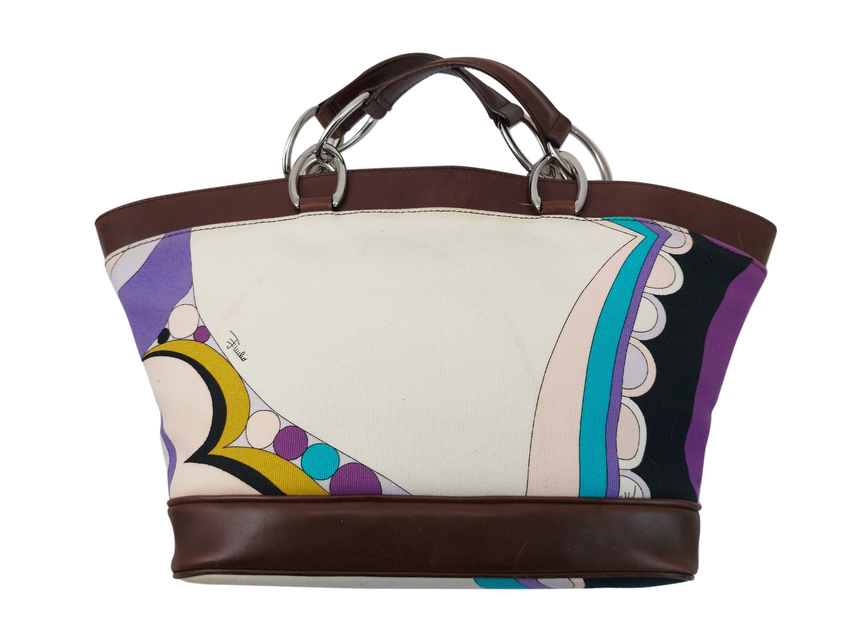 Emilio Pucci - Borsa a Mano in Tessuto Fantasia