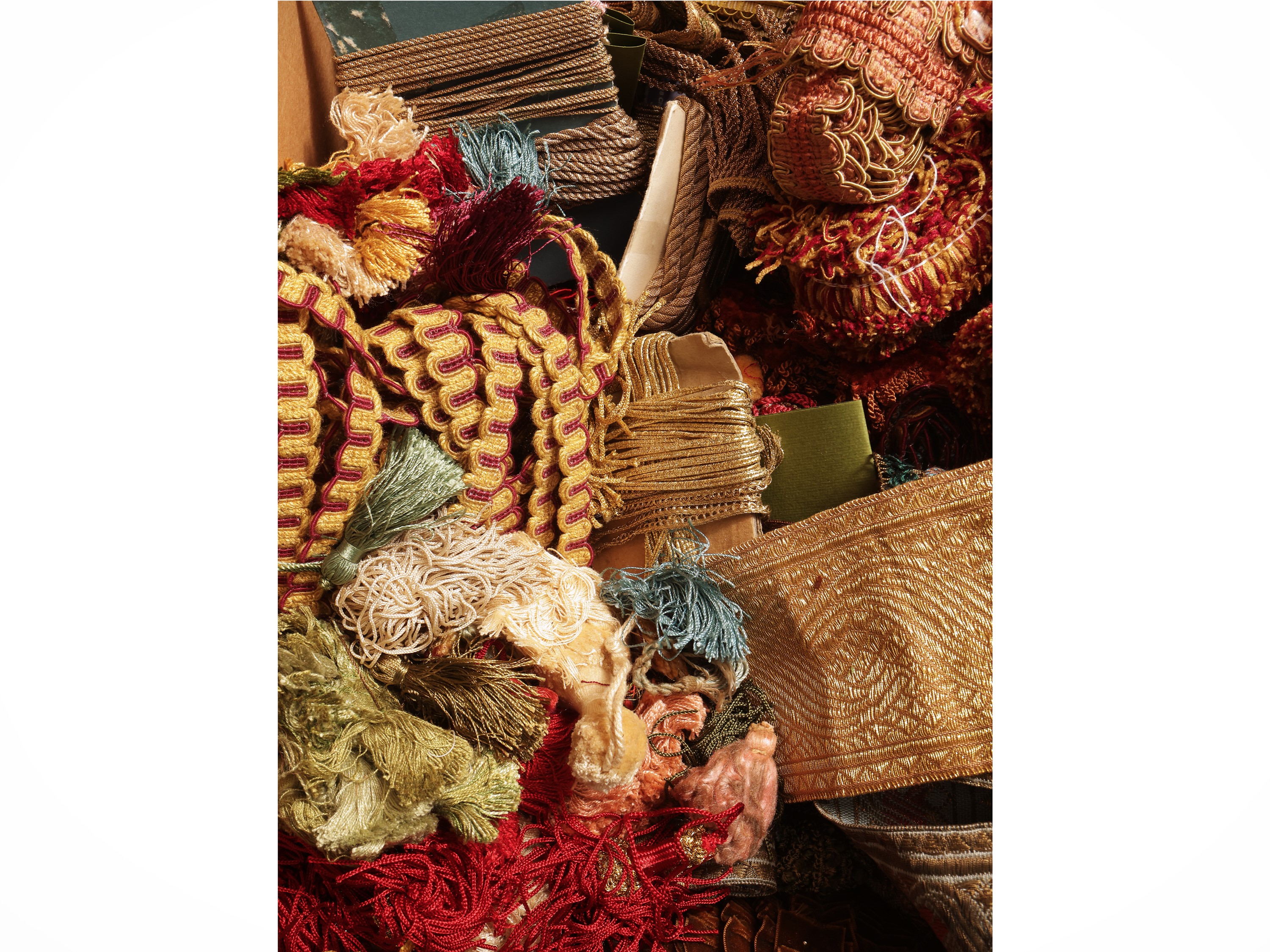 Assortimento di passamaneria d'epoca