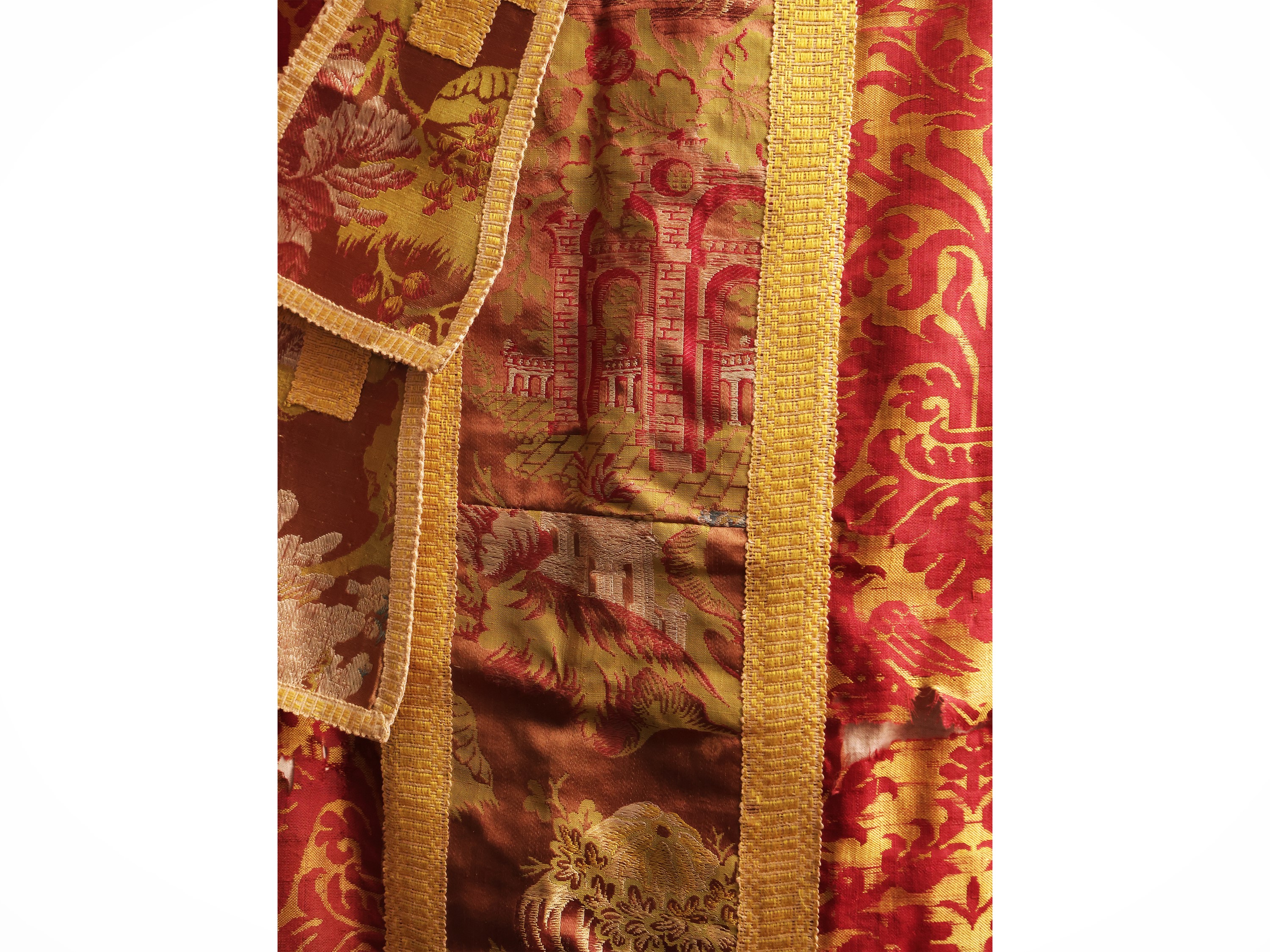 Due pianete in damasco di seta