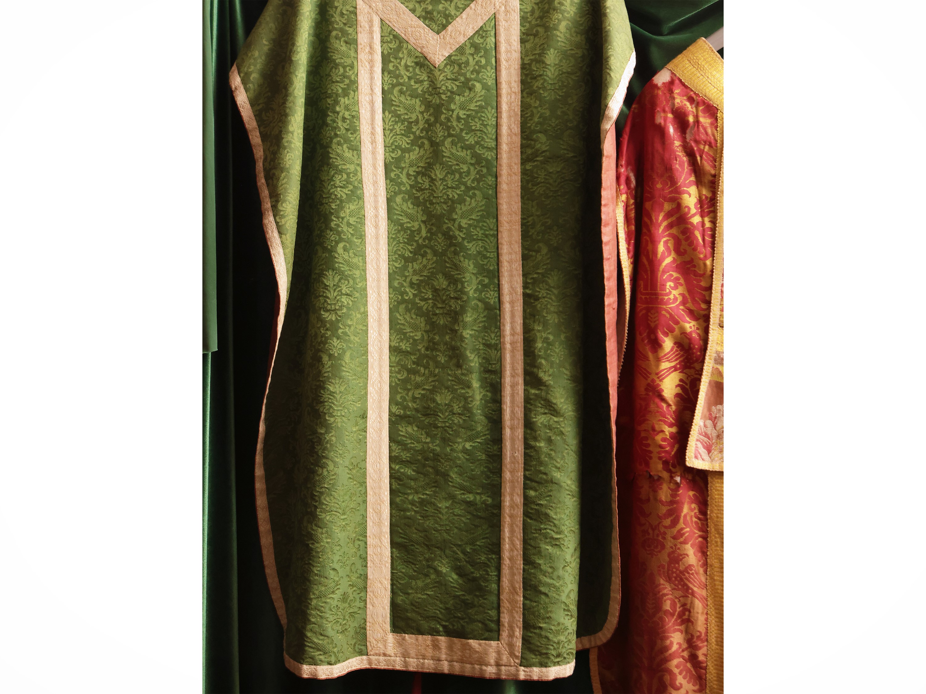 Due pianete in damasco di seta