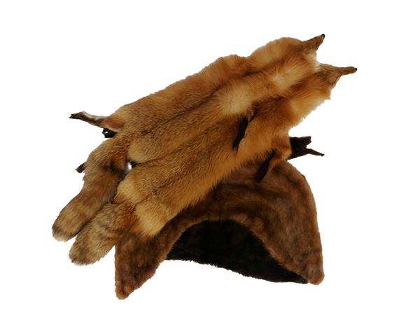 Assortment of fur accessories