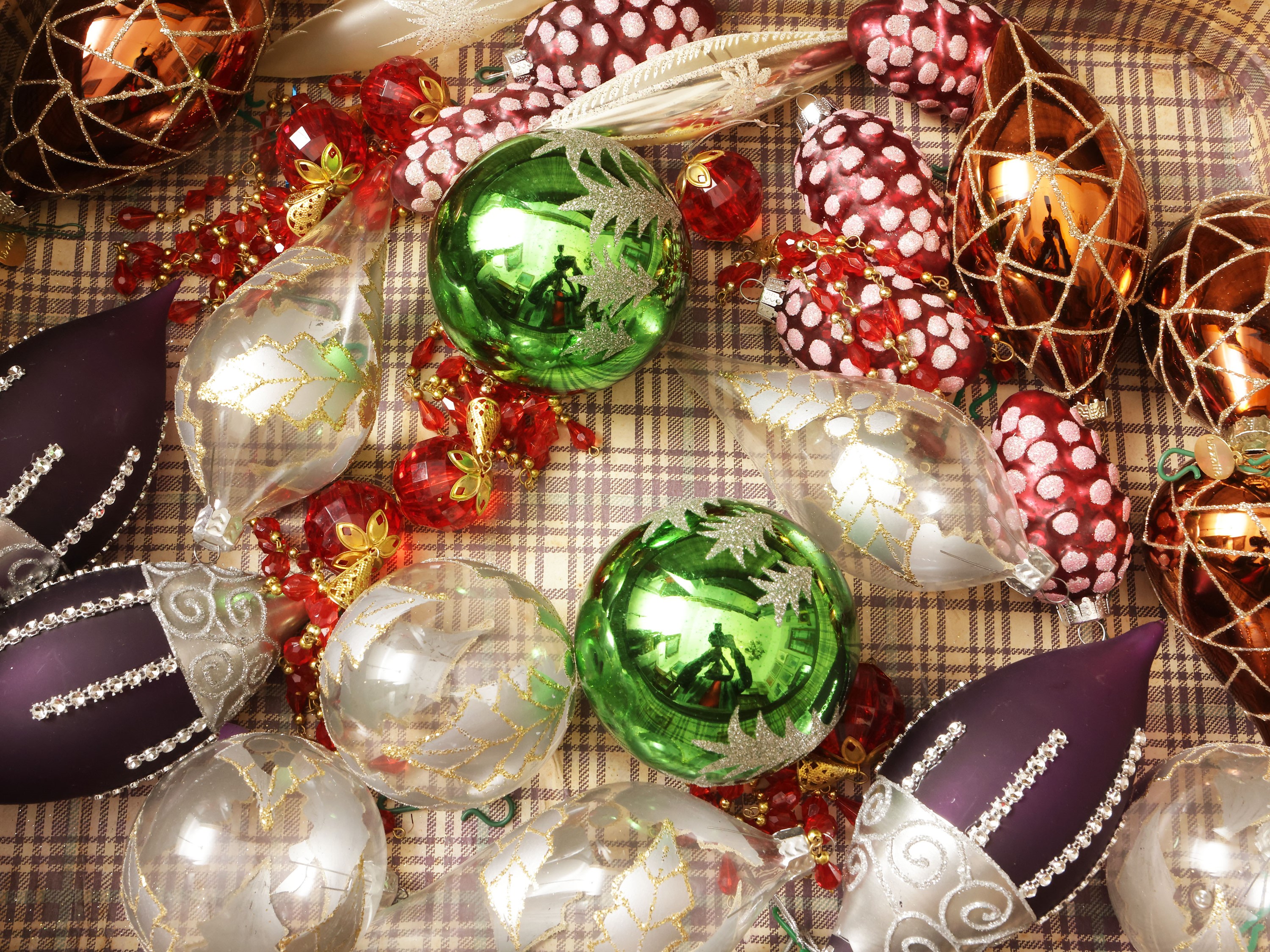 Miscellanea di Palline di Natale in Vetro