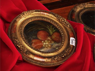 Serie di Tre Miniature su Vetro