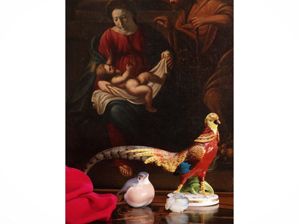 Three collectible birds