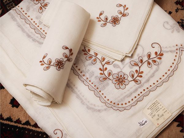 Pure linen tablecloth