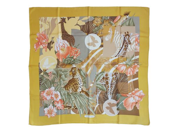 Salvatore Ferragamo - Silk scarf  - Auction Vintagemania - Winter selection - Maison Bibelot - Casa d'Aste Firenze - Milano