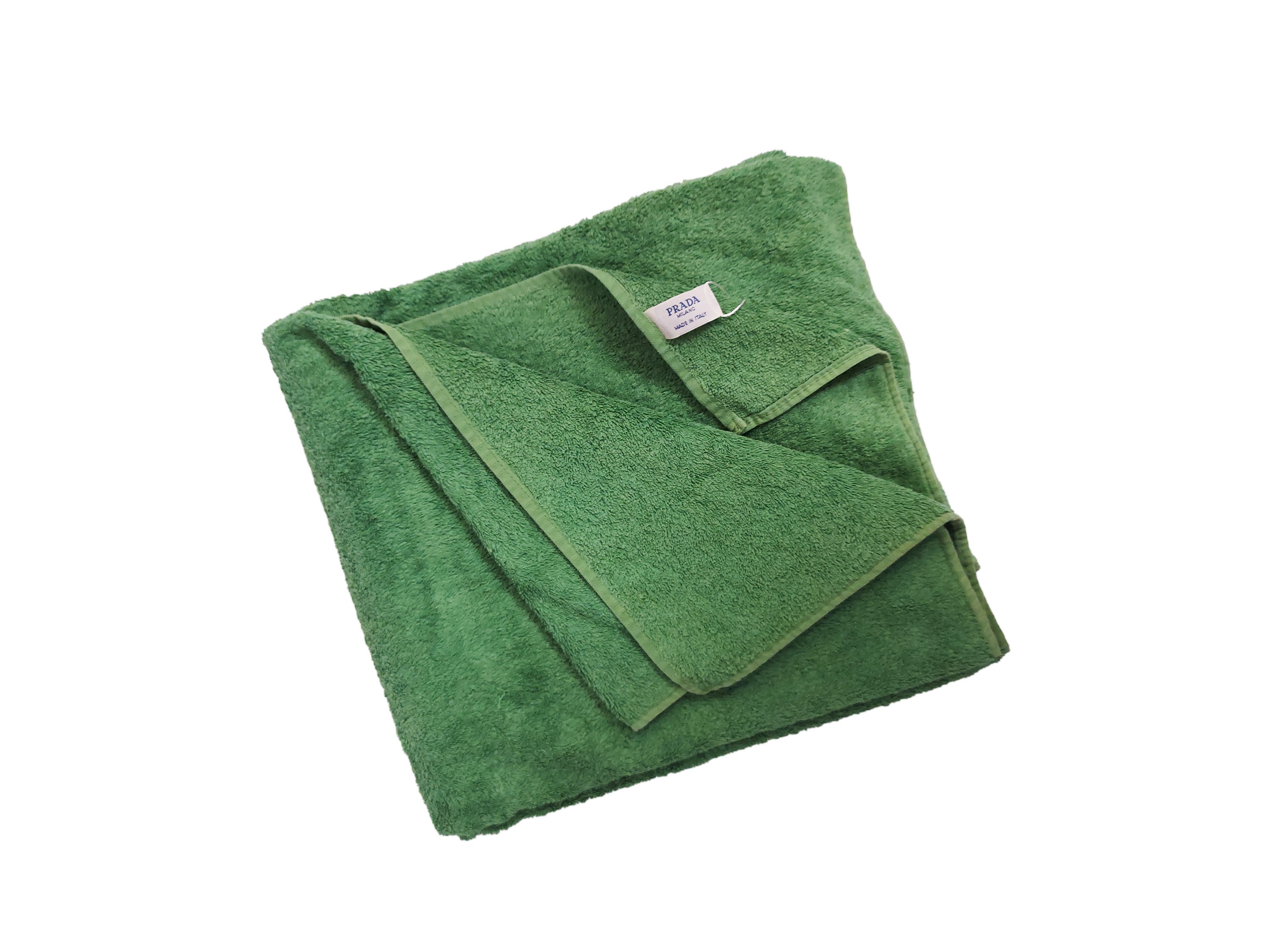 Prada - Set di Due Asciugamani in Spugna Verde