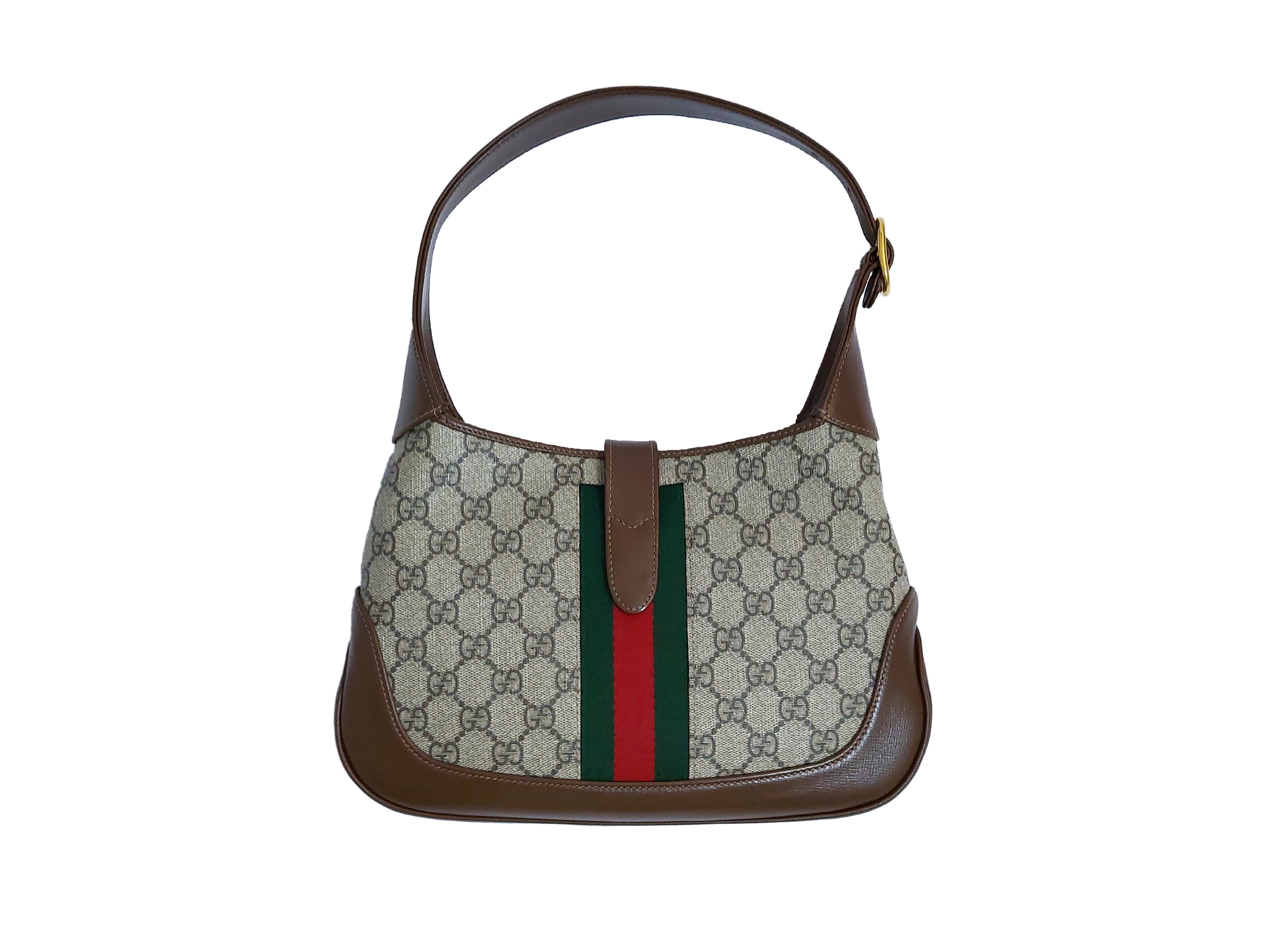 Gucci - Borsa Jackie 1961 media monogram marrone