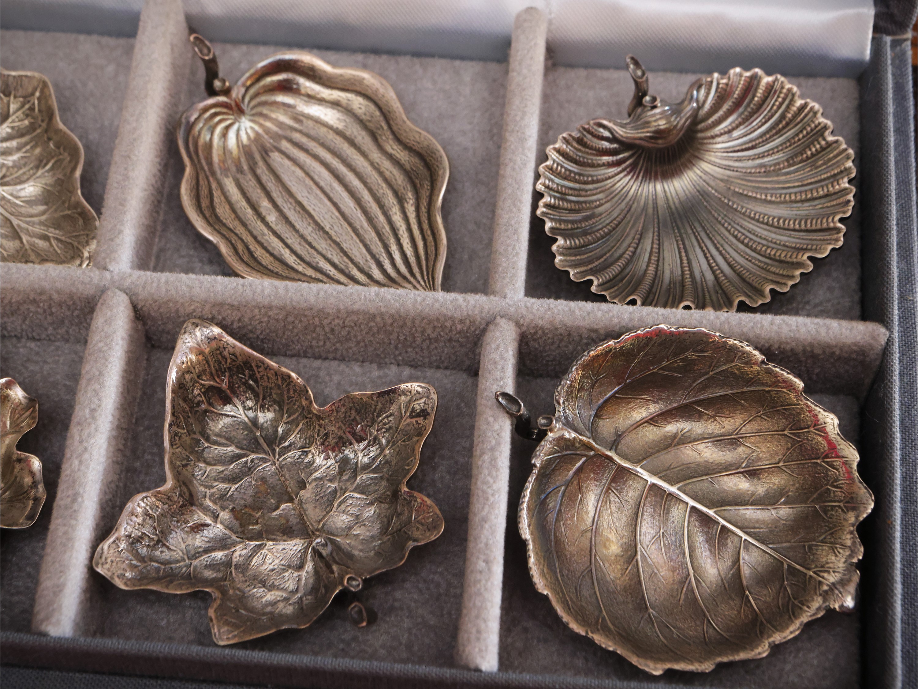 Serie di sei segnaposto in argento 925, Gianmaria Buccellati