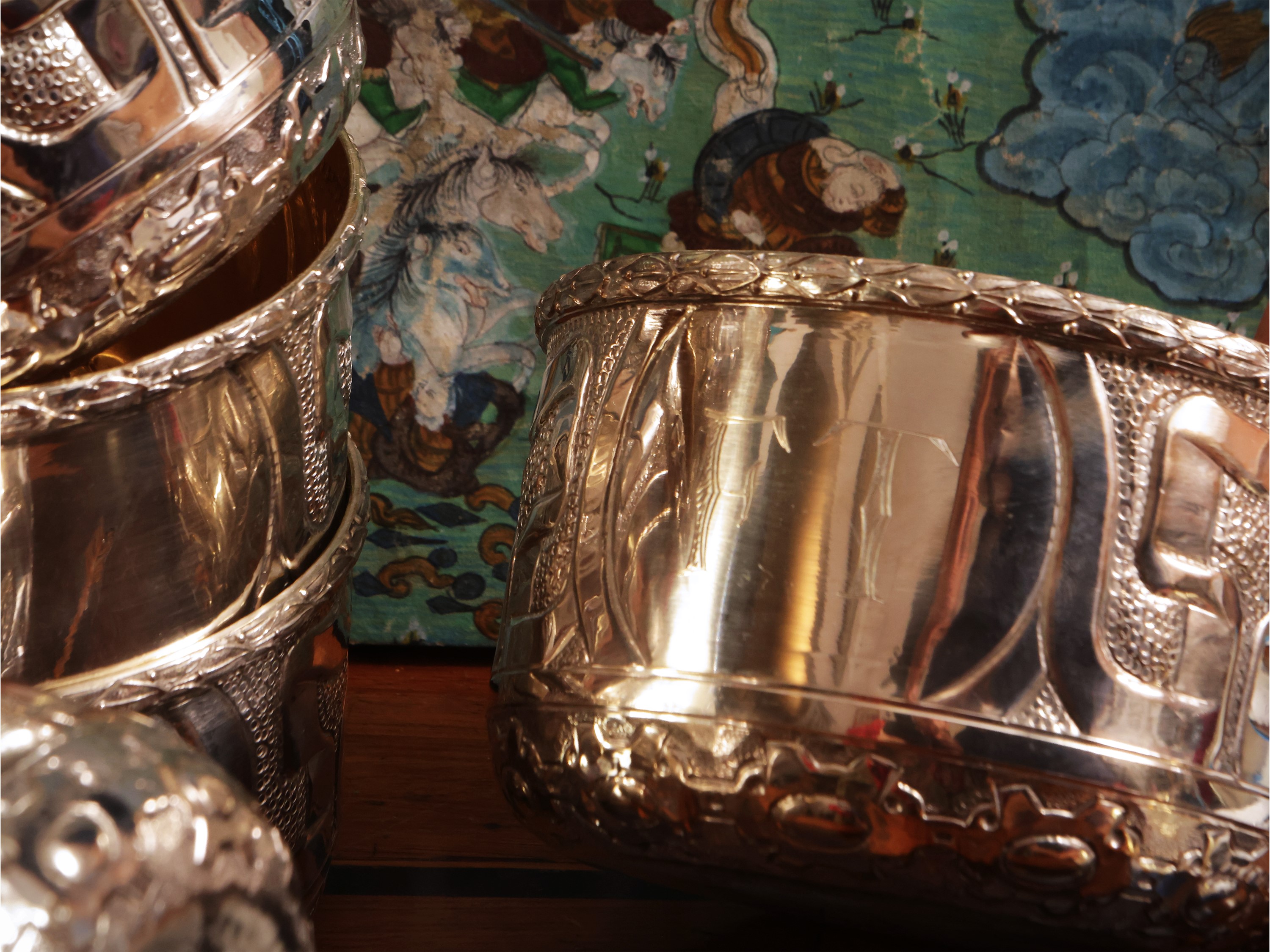 Serie di sei coppe in argento, Brandimarte Firenze