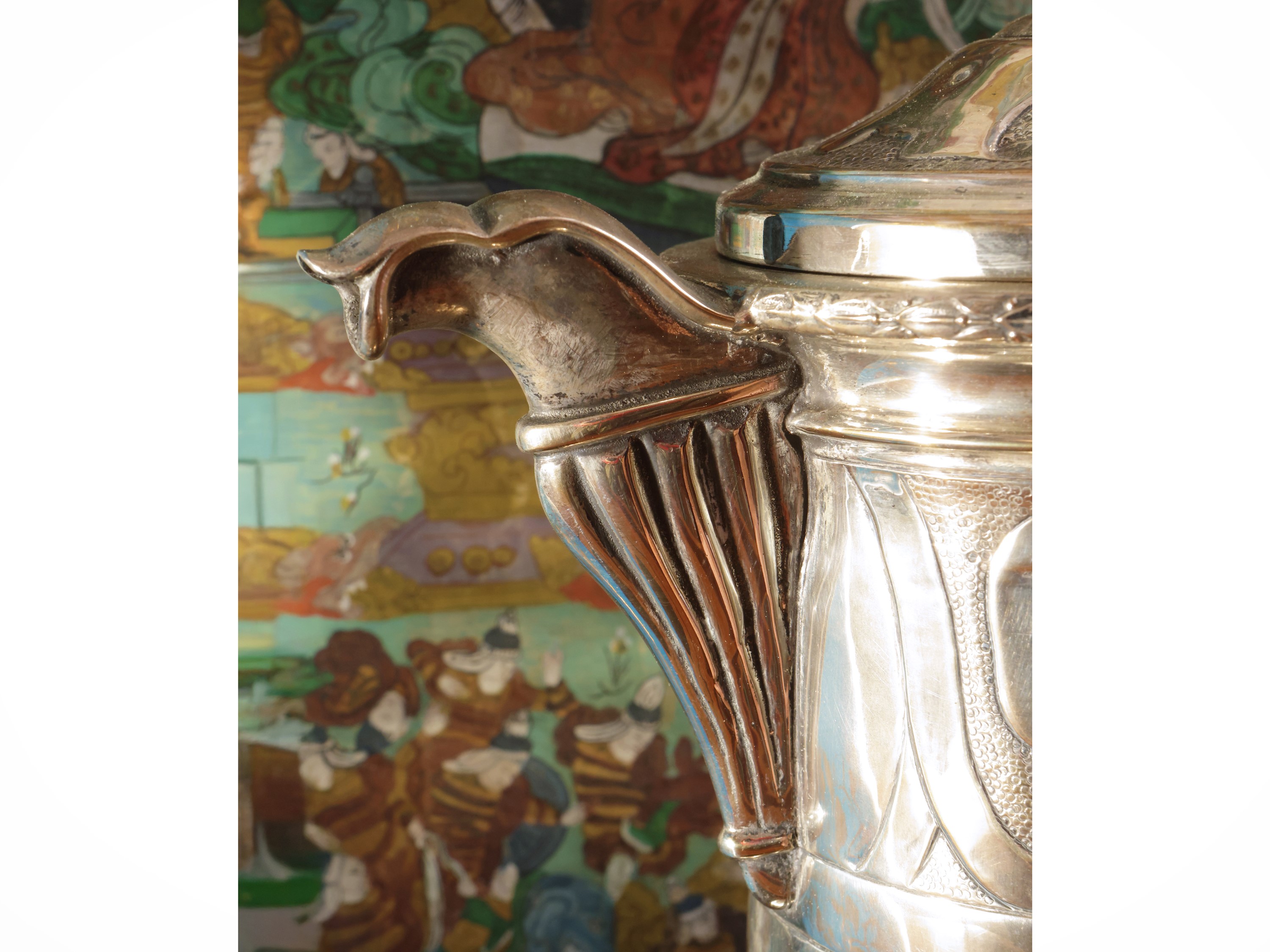 Grande versatoio in argento, Brandimarte Firenze