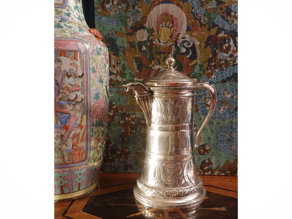 Large silver pourer, Brandimarte Florence