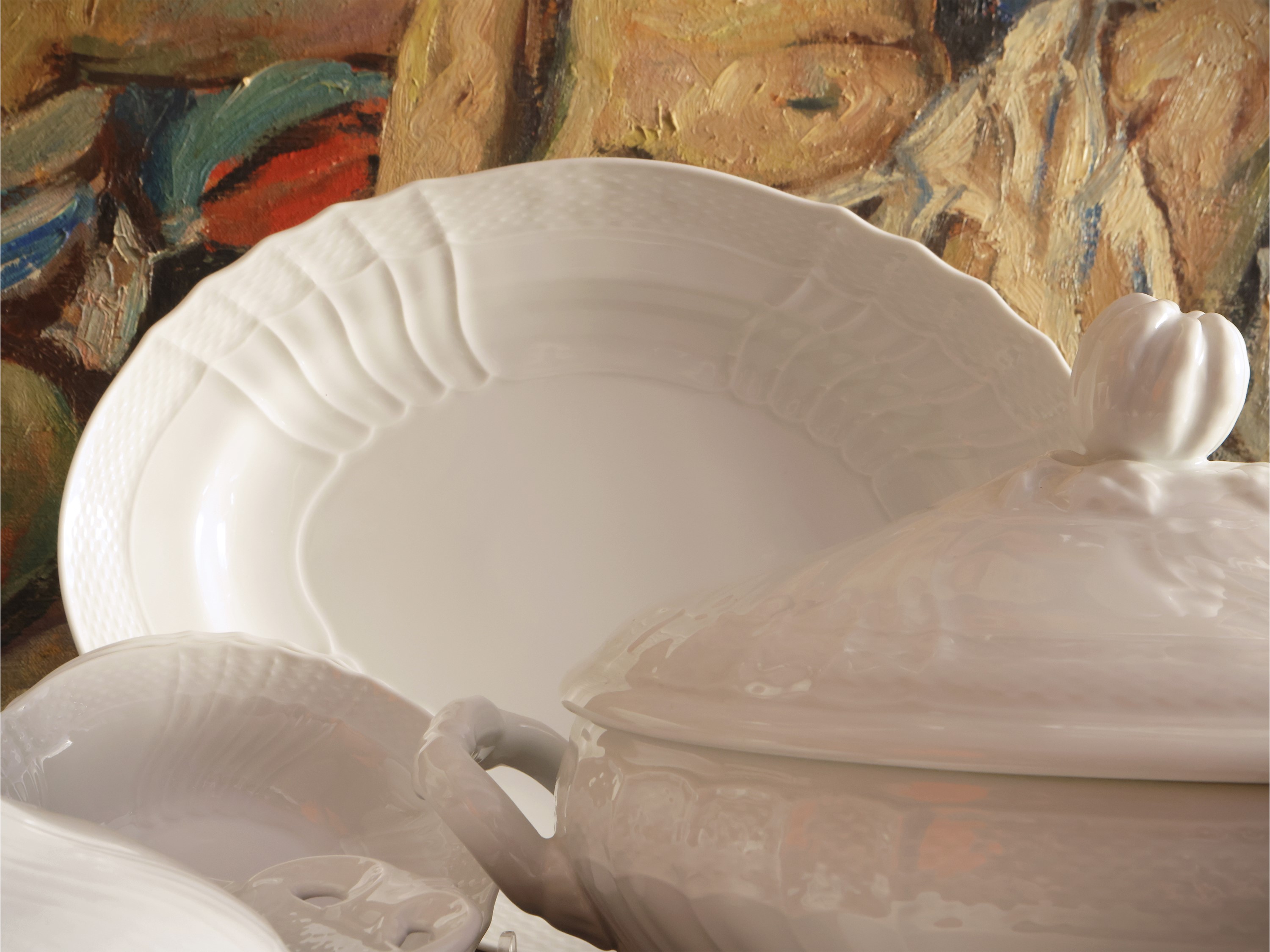 Servizio di Piatti in Porcellana Vecchia Ginori, Richard Ginori