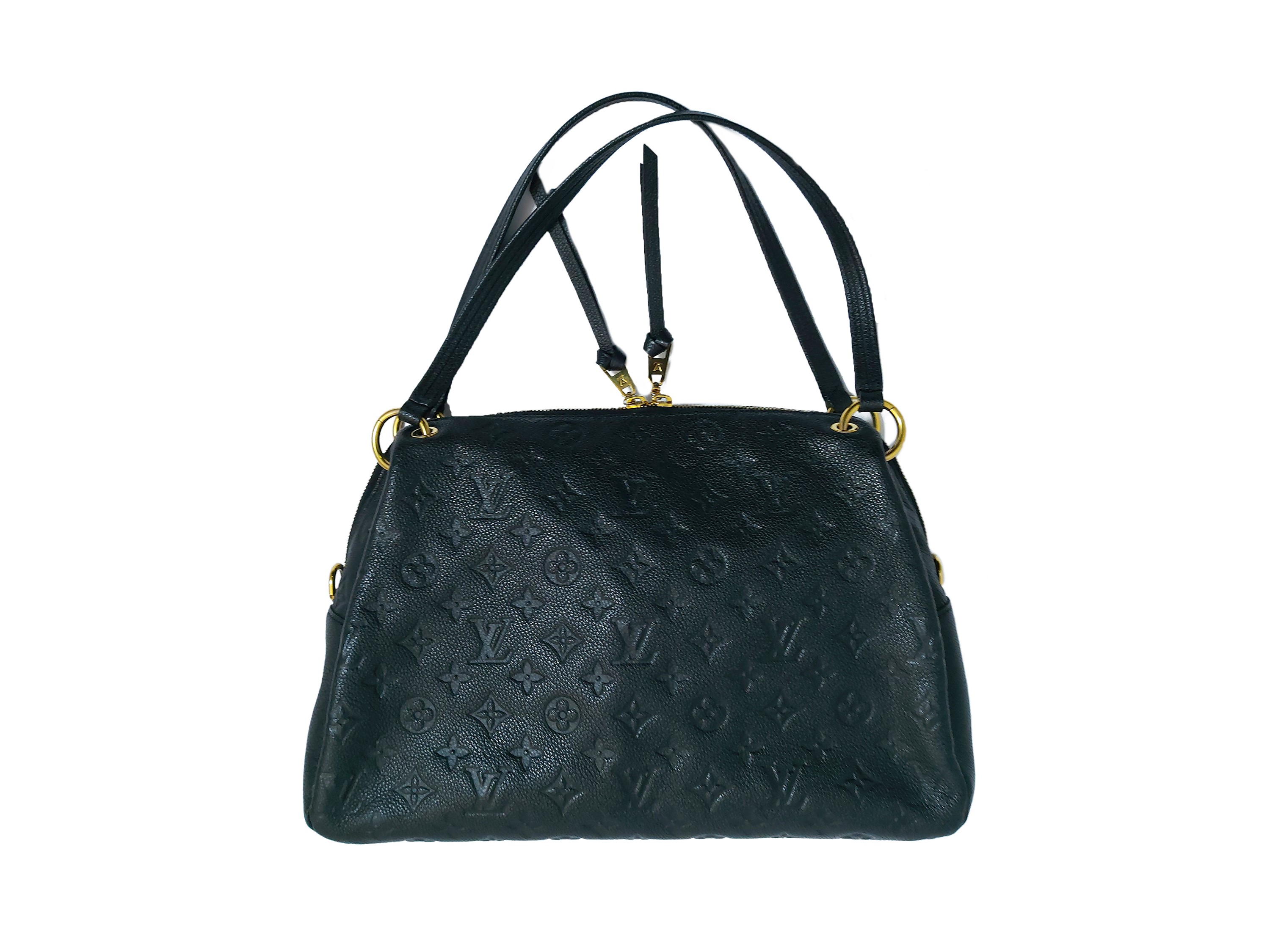 Louis Vuitton - Borsa Ponthieu PM in pelle Empreinte monogramma nero