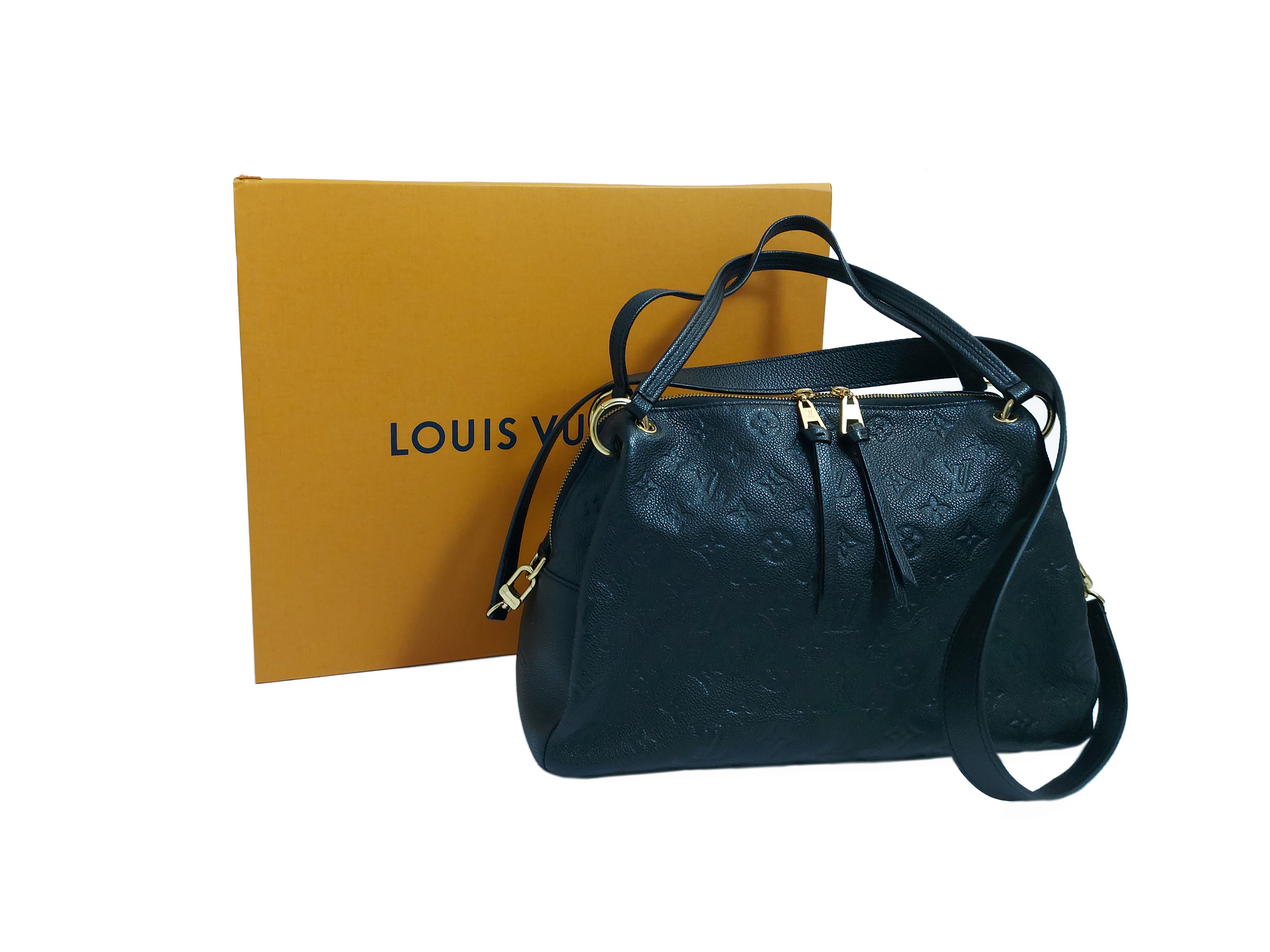 Louis Vuitton - Borsa Ponthieu PM in pelle Empreinte monogramma nero