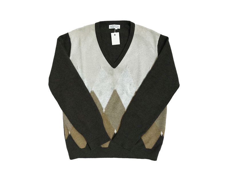 Ballantyne - Maglia in Cachemire Beige e Marrone