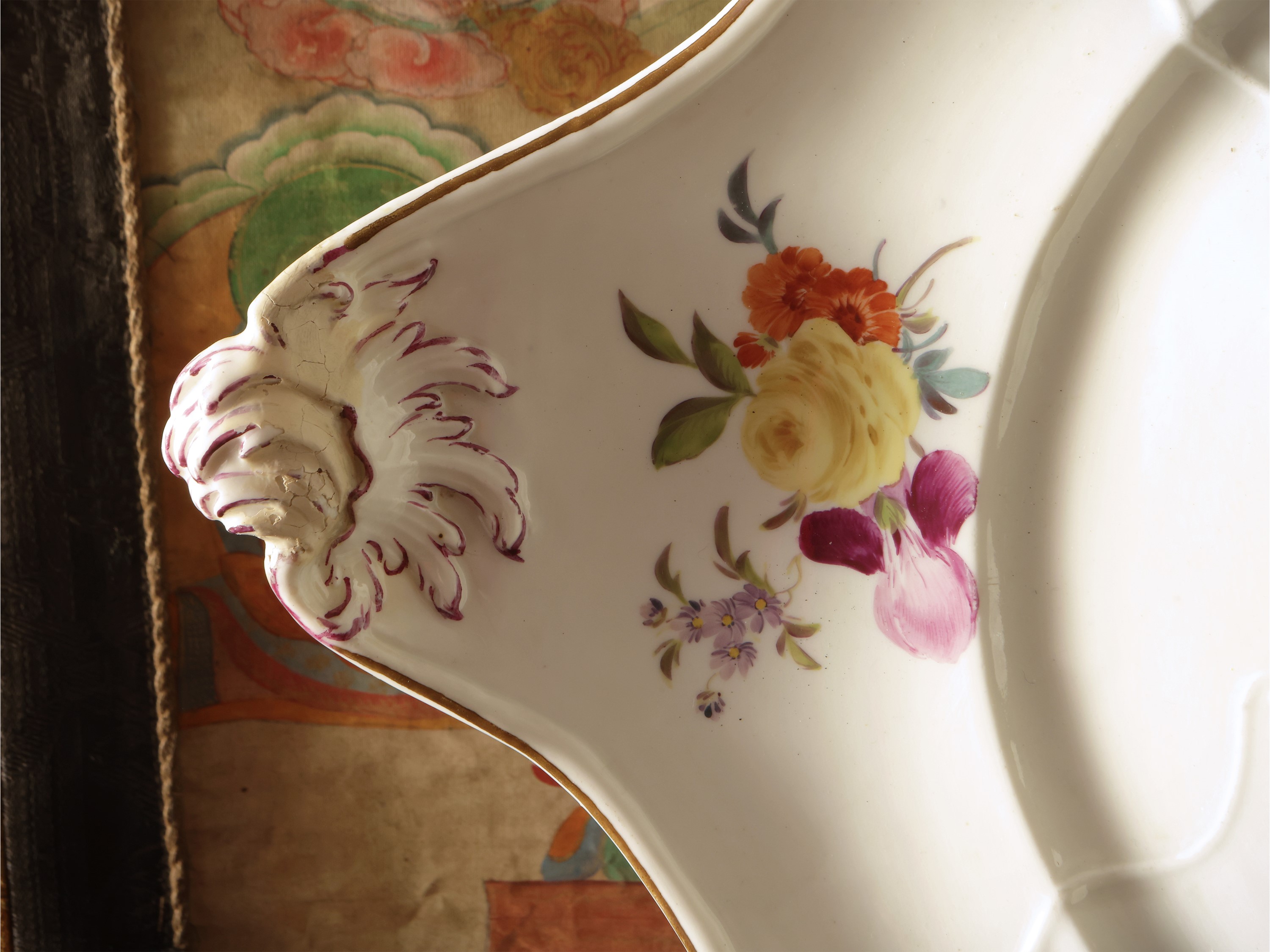 Vassoio in porcellana, Meissen, seconda metà del XIX secolo