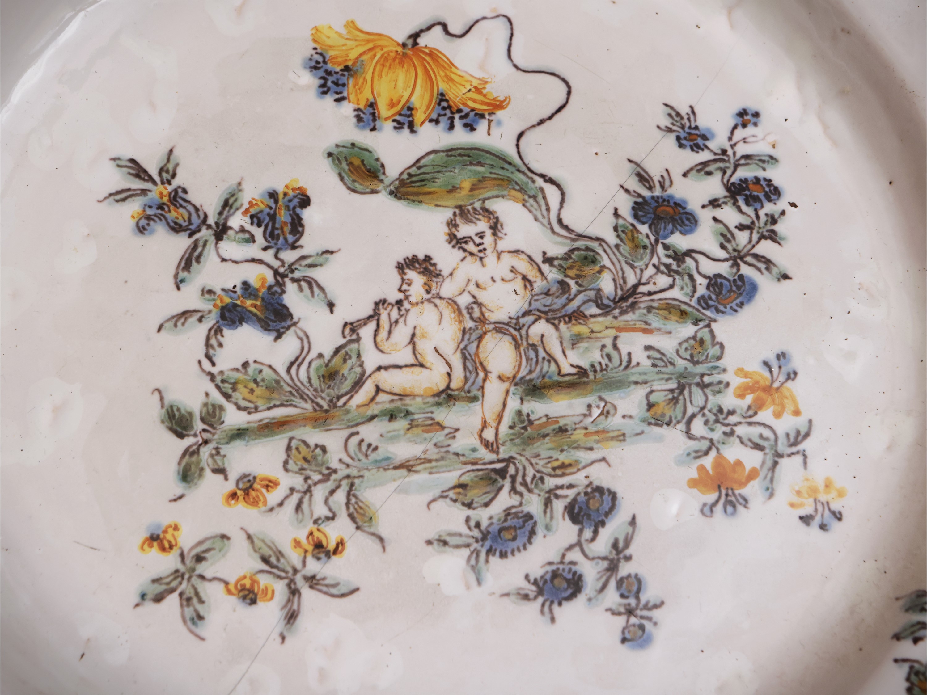 Collezione di Piatti in Terraglia D'epoca